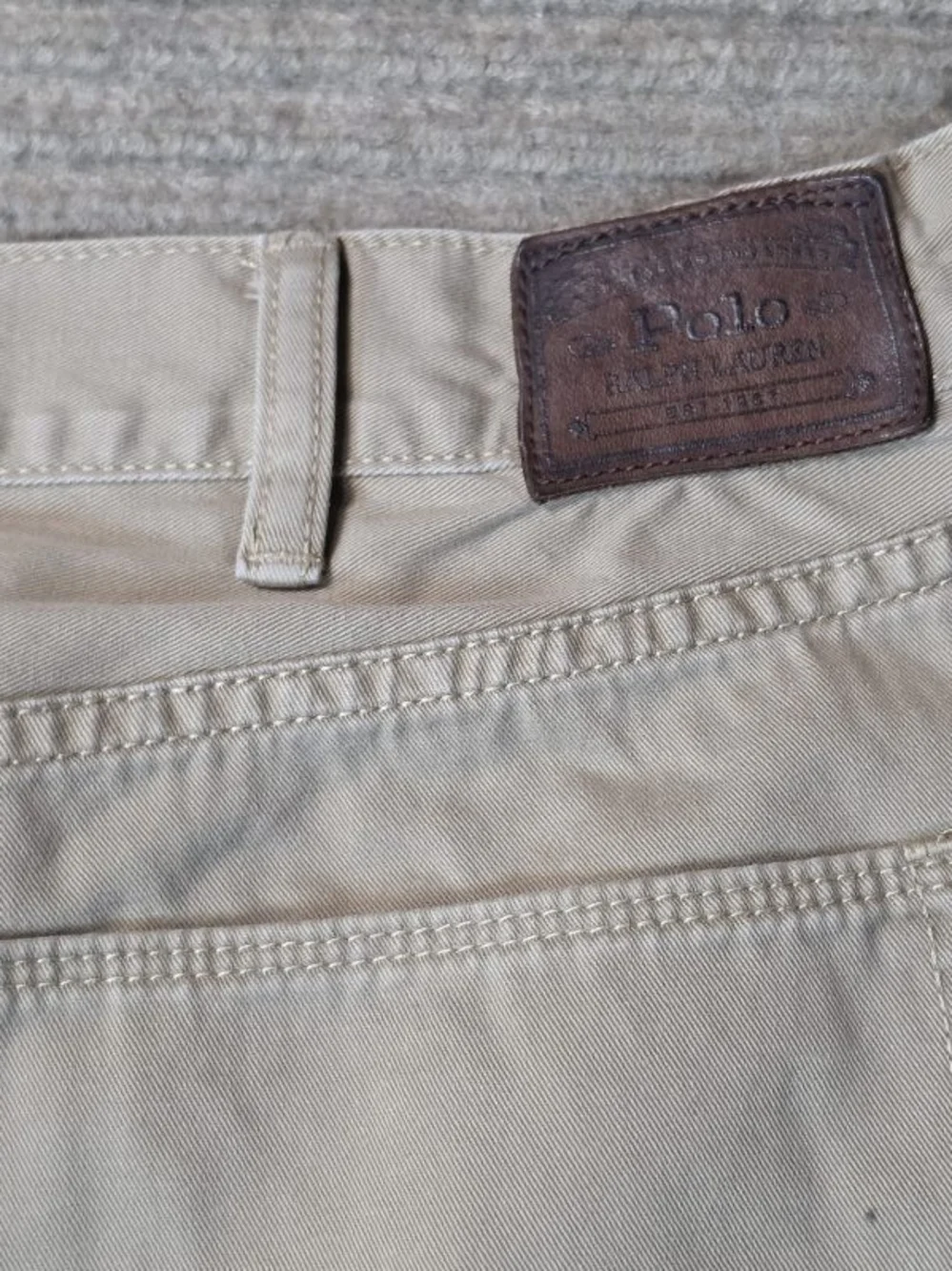 Polo Ralph Lauren Jeans Mens 40x32 Stone Beige Relaxed Straight